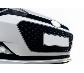 Окантовка решітки 2014-2018 (2 шт, нерж) для Hyundai I-20 рр