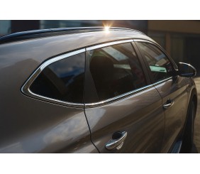 Повна окантовка вікон (14 шт, нерж) для Hyundai Tucson TL 2016-2021 рр