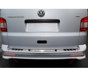 Накладка на задні рефлектори (2 шт., нерж) 1 двері для Volkswagen T6 2015-2024 рр