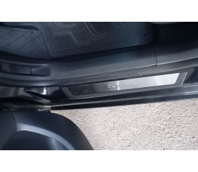 Накладки на пороги Flexill (4шт, нерж) Exclusive для Citroen C-4 2010-2018 рр