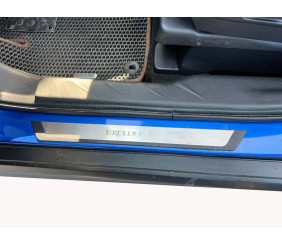 Накладки на пороги Flexill (4шт, нерж) Exclusive для Mitsubishi ASX 2010-2023 рр