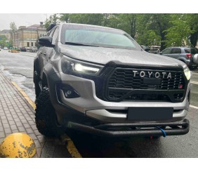 Передній вус подвійний Vegas (2015-2020, чорний, 76мм) для Toyota Hilux 2015- рр