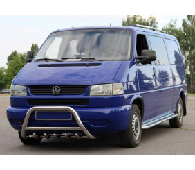 Кенгурятник WT003 60мм (нерж) 50мм, без напису для Volkswagen T4 Transporter 1990-2003 рр