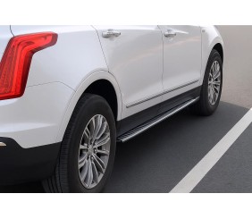 Бокові пороги ОЕМ (2 шт) для Cadillac XT5 2016- рр