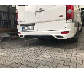 Накладка на задній бампер V2 (під фарбування) для Volkswagen Crafter 2006-2016 рр