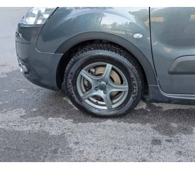 Накладки на арки (4 шт, чорні) 1 бічні двері, Метал для Citroen Berlingo 2008-2018 рр