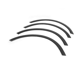 Накладки на арки (4 шт, чорні) для Fiat Bravo 2008-2016 рр