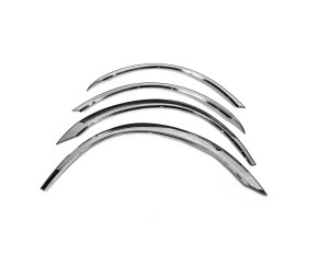 Накладки на арки (коротка база, 4 шт, нерж) для Ford Transit 2000-2014 рр