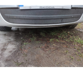 Зимова накладка на решітку (нижня) Глянцева для Skoda Octavia II A5 2010-2013 рр