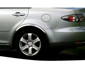 Накладки на арки (4 шт, нерж) для Mazda 6 2003-2008 рр