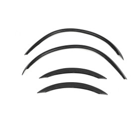 Накладки на арки SD (4 шт, чорні метал) для Mercedes C-class W203 2000-2007 рр