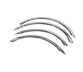Накладки на арки (4 шт, нерж) для Nissan Primera P12 2002-2007 рр