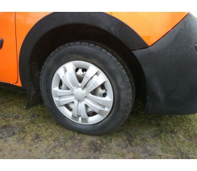 Накладки на арки (4 шт, чорні) 2008-2012, ABS пластик для Renault Kangoo рр