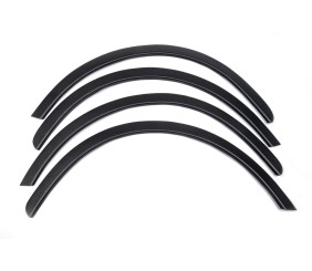 Накладки на арки (4 шт, чорні) ABS пластик для Skoda Fabia 2000-2007 рр