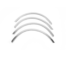 Накладки на арки (4 шт, нерж) для Skoda Fabia 2000-2007 рр