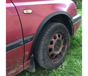 Накладки на арки (4 шт, чорні) ABS пластик для Volkswagen Golf 3 1991-2001 рр