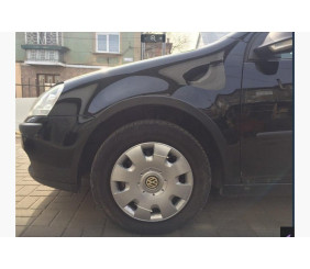 Накладки на арки (4 шт, чорні) для Volkswagen Golf Plus 2004-2014 рр