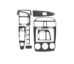 Накладки на панель 2004-2006 (Sedan) Карбон для Kia Cerato 1 рр