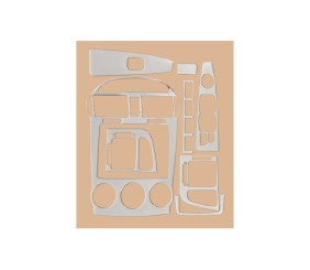 Накладки на панель 2004-2006 (Sedan) Алюміній для Kia Cerato 1 рр