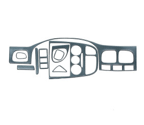 Накладки на панель (2000-2002) Карбон для Kia Rio рр