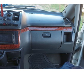 Накладки на панель (Meric, смужки) для Mercedes Viano 2004-2014 рр