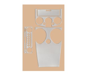 Накладки на панель (2004-2007) Алюміній для Mitsubishi Colt рр