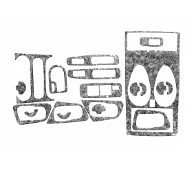 Накладки на панель (Meric) Карбон для Nissan Qashqai 2010-2014 рр