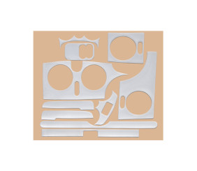 Накладки на панель (Meric) Алюміній для Renault Kangoo 1998-2008 рр