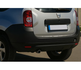 Кромка багажника (нерж.) OmsaLine - Італійська нержавійка для Dacia Duster 2008-2018 рр