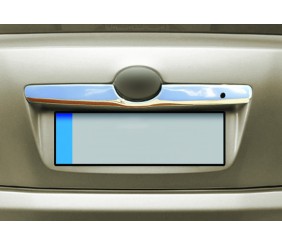 Накладка над номером (нерж) OmsaLine - Італійська нержавійка для Toyota Camry 2006-2011 рр