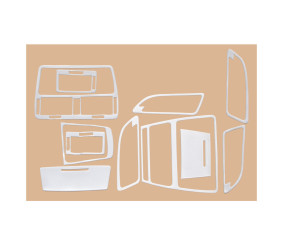 Накладки на панель (Meric, Туреччина) Алюміній для Skoda Octavia II A5 2010-2013 рр