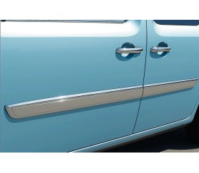 Молдинг дверний (2014-2026, 4 шт, нерж) для Renault Kangoo рр