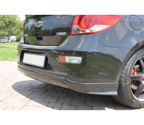 Накладка на задній бампер HB (Meliset, під фарбування) для Chevrolet Cruze 2009-2015 рр