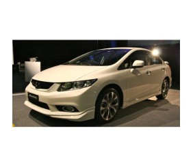 Накладка на передній бампер (під фарбування) для Honda Civic Sedan IX 2011-2016 рр