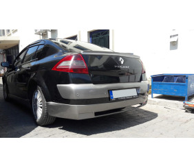 Задня накладка на бампер (під фарбування) для Renault Megane II 2004-2009 рр