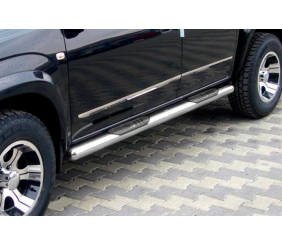 Бічні труби (нерж) для Kia Carens 1999-2012 рр