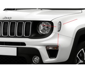Хром на повторювачі (2 шт нерж) для Jeep Renegade 2014- рр