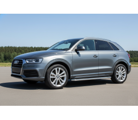 Бокові пороги Maydos V2 (2 шт., алюміній -2026 нерж) для Ауди Q3 2011-2019 рр