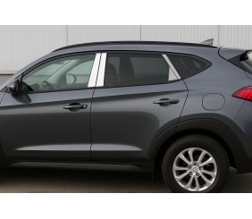 Накладки на стійки (нерж) для Hyundai Tucson TL 2016-2021 рр