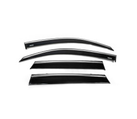 Вітровики з хромованим молдингом (4 шт, Niken) для Suzuki Vitara 2015- рр