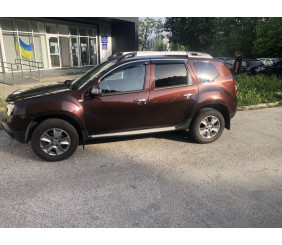 Вітровики з хромованим молдингом (4 шт, Niken) для Renault Duster 2008-2017 рр