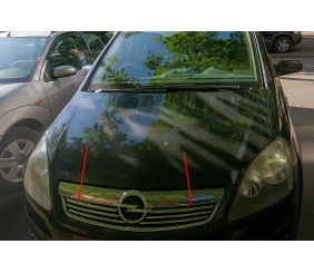Накладки на решітку (6 шт, нерж) для Opel Zafira B 2005-2011 рр