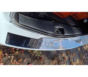 Накладка на задній бампер Carmos (нерж) для Renault Logan MCV 2013-2022 рр