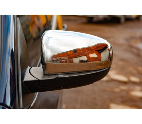 Накладки на дзеркала (2 шт., нерж) для BMW X5 E70 2007-2013 рр