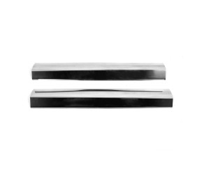 Накладки на внутрішні пороги Carmos (2 шт., нерж) для Ford Courier 2014-2023 рр