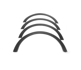 Накладки на арки (4 шт, чорні) 2012-2016, ABS-пластик для Peugeot 301 2012- рр