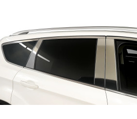 Молдинг дверних стійок (нерж.) для Ford Kuga 2008-2013 рр
