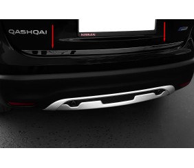 Кромка багажника Чорний Хром (нерж) для Nissan Qashqai 2014-2021 рр