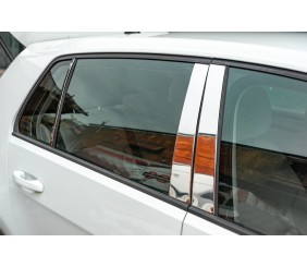 Накладки на стійки (нерж) для Volkswagen Golf 7/E-Golf 2012-2020 рр