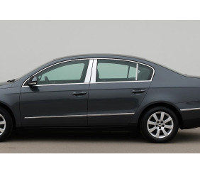 Молдинг дверних стійок (SD, нерж.) для Volkswagen Passat B6 2006-2012 рр
